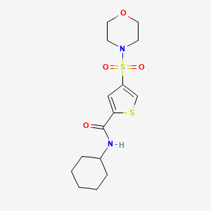 N-cyclohexyl-4-morpholin-4-ylsulfonylthiophene-2-carboxamide