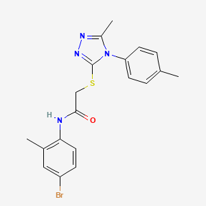 N-(4-bromo-2-methylphenyl)-2-{[5-methyl-4-(4-methylphenyl)-4H-1,2,4-triazol-3-yl]thio}acetamide