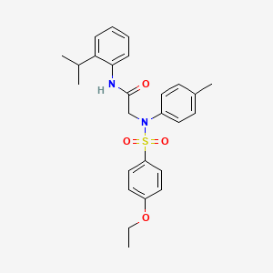 N~2~-[(4-ethoxyphenyl)sulfonyl]-N~1~-(2-isopropylphenyl)-N~2~-(4-methylphenyl)glycinamide