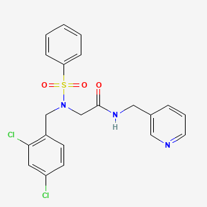 N~2~-(2,4-dichlorobenzyl)-N~2~-(phenylsulfonyl)-N-(pyridin-3-ylmethyl)glycinamide