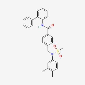 N-2-biphenylyl-4-{[(3,4-dimethylphenyl)(methylsulfonyl)amino]methyl}benzamide