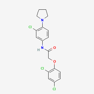 N-[3-chloro-4-(1-pyrrolidinyl)phenyl]-2-(2,4-dichlorophenoxy)acetamide