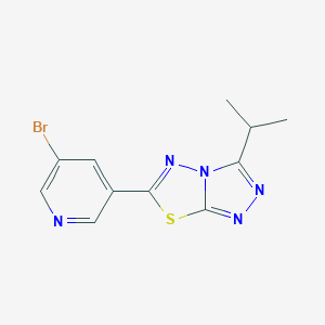 6-(5-Bromo-3-pyridinyl)-3-isopropyl[1,2,4]triazolo[3,4-b][1,3,4]thiadiazole