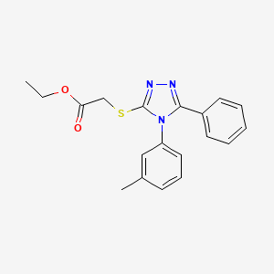 ethyl {[4-(3-methylphenyl)-5-phenyl-4H-1,2,4-triazol-3-yl]thio}acetate