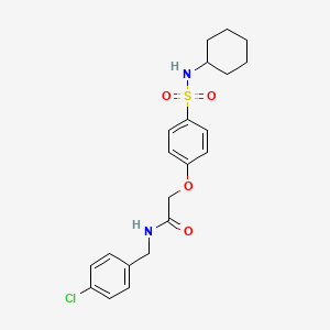 N-(4-chlorobenzyl)-2-[4-(cyclohexylsulfamoyl)phenoxy]acetamide