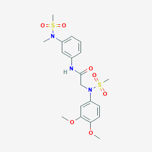 N~2~-(3,4-dimethoxyphenyl)-N~1~-{3-[methyl(methylsulfonyl)amino]phenyl}-N~2~-(methylsulfonyl)glycinamide