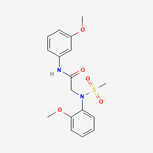 N-(3-METHOXYPHENYL)-2-[N-(2-METHOXYPHENYL)METHANESULFONAMIDO]ACETAMIDE