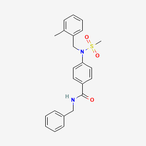 N-benzyl-4-[(2-methylbenzyl)(methylsulfonyl)amino]benzamide