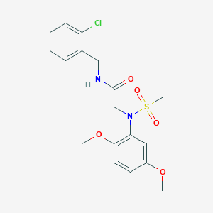 N~1~-(2-chlorobenzyl)-N~2~-(2,5-dimethoxyphenyl)-N~2~-(methylsulfonyl)glycinamide