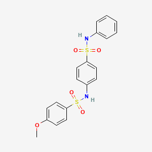 N-[4-(anilinosulfonyl)phenyl]-4-methoxybenzenesulfonamide