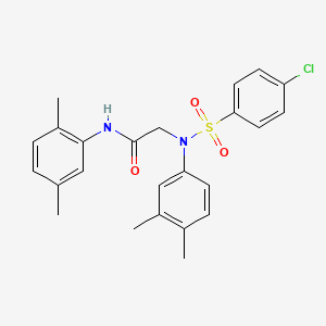 N~2~-[(4-chlorophenyl)sulfonyl]-N~1~-(2,5-dimethylphenyl)-N~2~-(3,4-dimethylphenyl)glycinamide