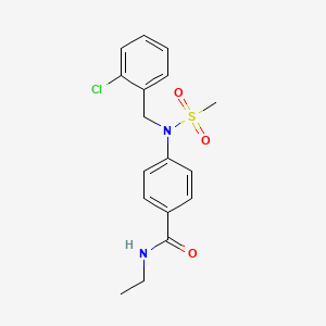 4-[(2-chlorobenzyl)(methylsulfonyl)amino]-N-ethylbenzamide