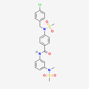 4-[(4-chlorobenzyl)(methylsulfonyl)amino]-N-{3-[methyl(methylsulfonyl)amino]phenyl}benzamide