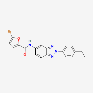 5-bromo-N-[2-(4-ethylphenyl)-2H-benzotriazol-5-yl]furan-2-carboxamide