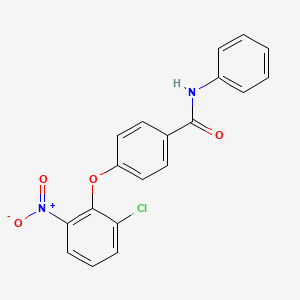 4-(2-chloro-6-nitrophenoxy)-N-phenylbenzamide