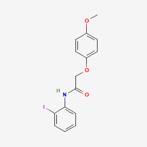 N-(2-iodophenyl)-2-(4-methoxyphenoxy)acetamide