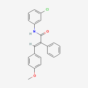 N-(3-chlorophenyl)-3-(4-methoxyphenyl)-2-phenylacrylamide