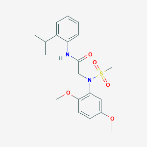 N~2~-(2,5-dimethoxyphenyl)-N~1~-(2-isopropylphenyl)-N~2~-(methylsulfonyl)glycinamide