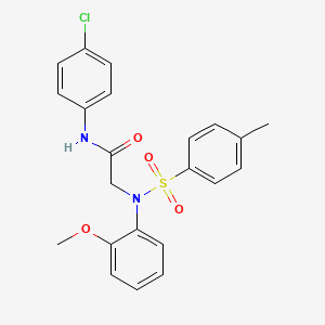 N-(4-CHLOROPHENYL)-2-[N-(2-METHOXYPHENYL)4-METHYLBENZENESULFONAMIDO]ACETAMIDE