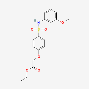 Ethyl 2-[4-[(3-methoxyphenyl)sulfamoyl]phenoxy]acetate