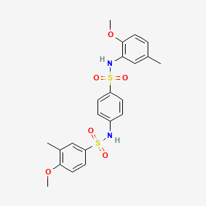 4-methoxy-N-(4-{[(2-methoxy-5-methylphenyl)amino]sulfonyl}phenyl)-3-methylbenzenesulfonamide