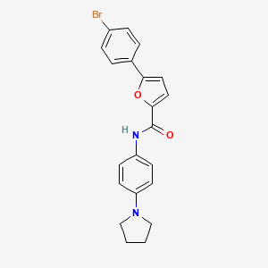 5-(4-bromophenyl)-N-[4-(pyrrolidin-1-yl)phenyl]furan-2-carboxamide