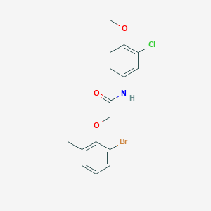 2-(2-bromo-4,6-dimethylphenoxy)-N-(3-chloro-4-methoxyphenyl)acetamide