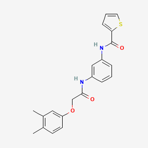 N-(3-{[(3,4-dimethylphenoxy)acetyl]amino}phenyl)thiophene-2-carboxamide