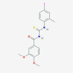 N-[(4-iodo-2-methylphenyl)carbamothioyl]-3,4-dimethoxybenzamide