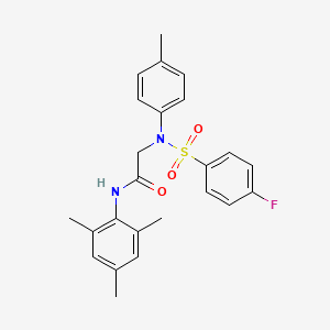 N~2~-[(4-fluorophenyl)sulfonyl]-N~1~-mesityl-N~2~-(4-methylphenyl)glycinamide