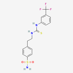 3-[2-(4-sulfamoylphenyl)ethyl]-1-[3-(trifluoromethyl)phenyl]thiourea