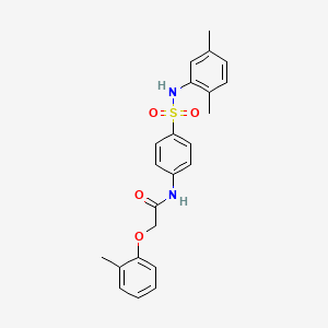 N-(4-{[(2,5-dimethylphenyl)amino]sulfonyl}phenyl)-2-(2-methylphenoxy)acetamide