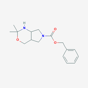 molecular formula C16H22N2O3 B036460 苄基 2,2-二甲基六氢吡咯并[3,4-d][1,3]恶嗪-6(4H)-羧酸盐 CAS No. 1346597-57-6