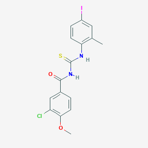 3-chloro-N-[(4-iodo-2-methylphenyl)carbamothioyl]-4-methoxybenzamide