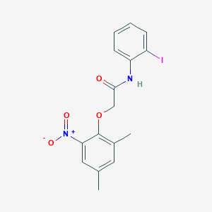 2-(2,4-dimethyl-6-nitrophenoxy)-N-(2-iodophenyl)acetamide