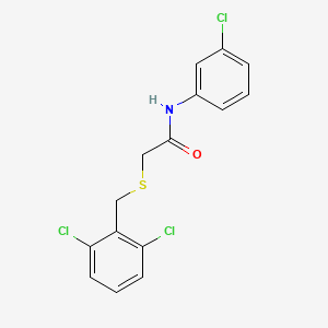 N-(3-chlorophenyl)-2-[(2,6-dichlorobenzyl)thio]acetamide