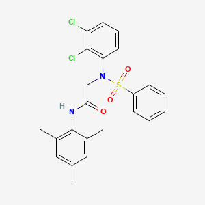 N~2~-(2,3-dichlorophenyl)-N~1~-mesityl-N~2~-(phenylsulfonyl)glycinamide