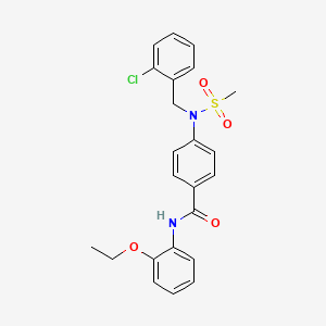 4-[(2-chlorobenzyl)(methylsulfonyl)amino]-N-(2-ethoxyphenyl)benzamide