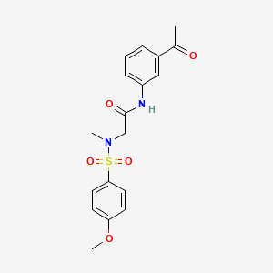 N-(3-acetylphenyl)-N~2~-[(4-methoxyphenyl)sulfonyl]-N~2~-methylglycinamide