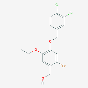 {2-bromo-4-[(3,4-dichlorobenzyl)oxy]-5-ethoxyphenyl}methanol