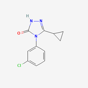 4-(3-chlorophenyl)-5-cyclopropyl-2,4-dihydro-3H-1,2,4-triazol-3-one