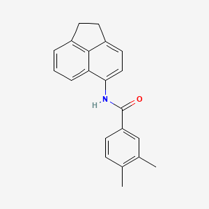 molecular formula C21H19NO B3646125 N-(1,2-dihydro-5-acenaphthylenyl)-3,4-dimethylbenzamide 