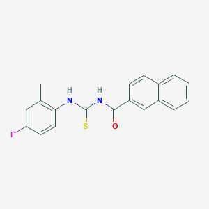 N-[(4-iodo-2-methylphenyl)carbamothioyl]naphthalene-2-carboxamide