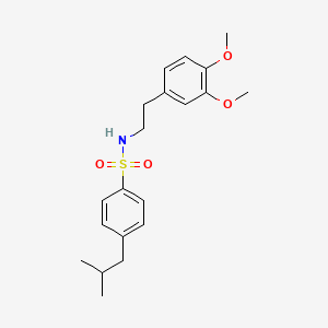 N-[2-(3,4-dimethoxyphenyl)ethyl]-4-isobutylbenzenesulfonamide