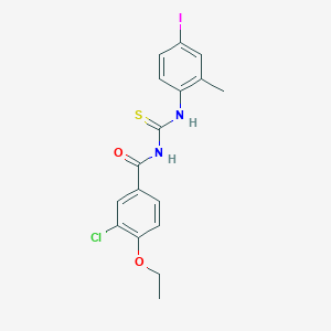 3-chloro-4-ethoxy-N-[(4-iodo-2-methylphenyl)carbamothioyl]benzamide