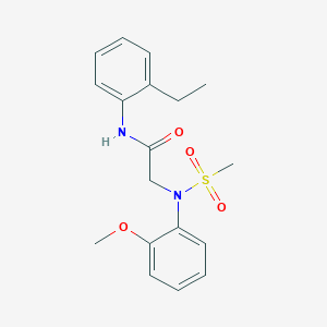 N-(2-ethylphenyl)-2-(2-methoxy-N-methylsulfonylanilino)acetamide