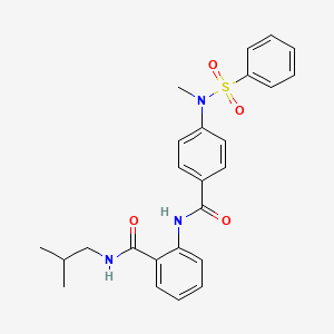 N-isobutyl-2-({4-[methyl(phenylsulfonyl)amino]benzoyl}amino)benzamide