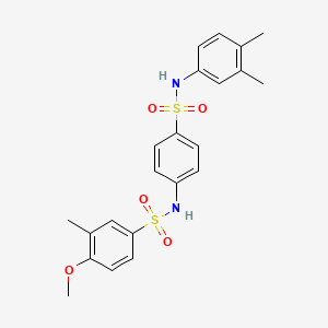 N-(4-{[(3,4-dimethylphenyl)amino]sulfonyl}phenyl)-4-methoxy-3-methylbenzenesulfonamide