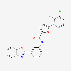 5-(2,3-dichlorophenyl)-N-(2-methyl-5-[1,3]oxazolo[4,5-b]pyridin-2-ylphenyl)-2-furamide