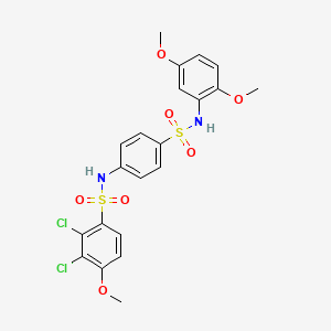 2,3-dichloro-N-(4-{[(2,5-dimethoxyphenyl)amino]sulfonyl}phenyl)-4-methoxybenzenesulfonamide